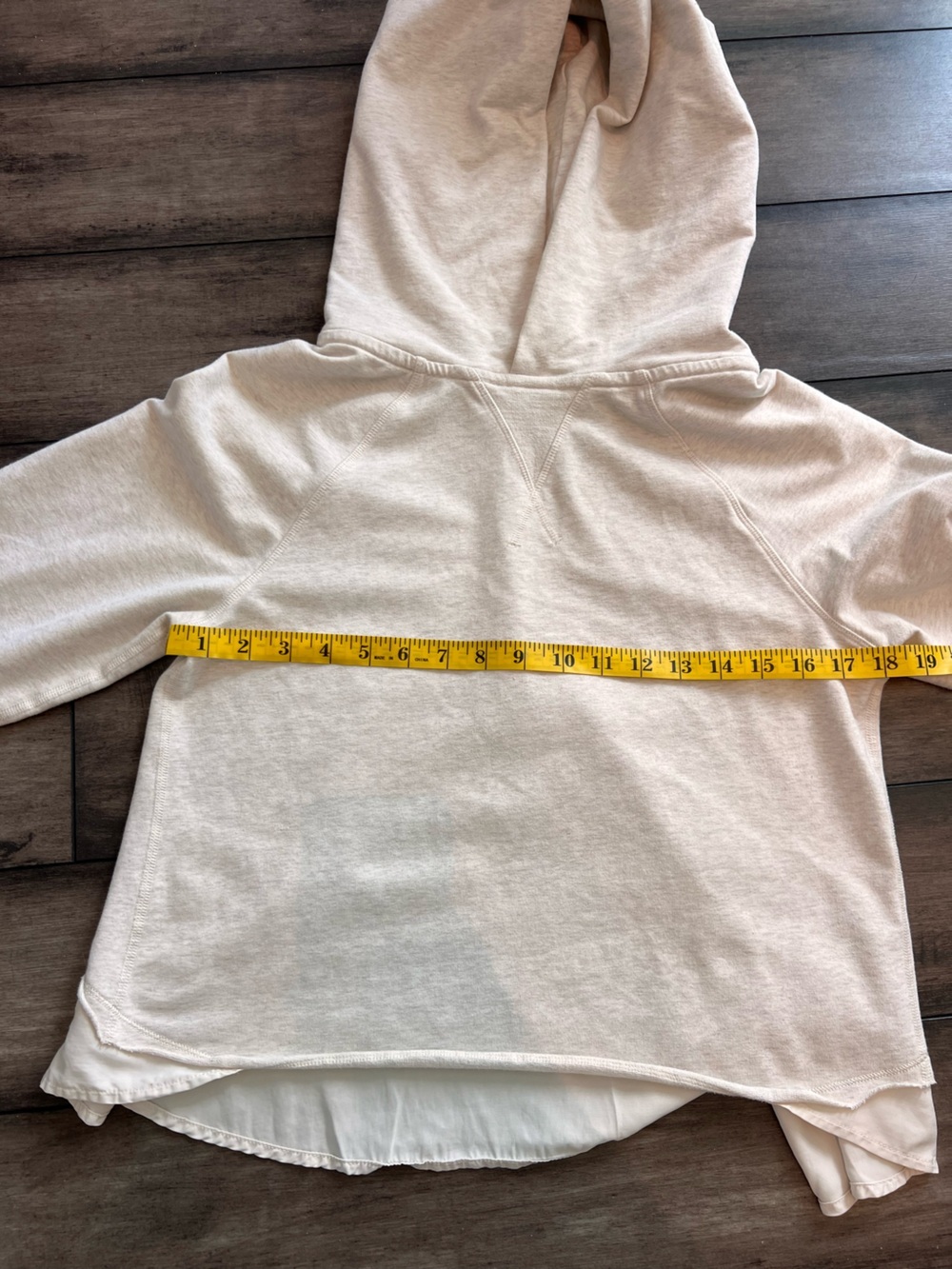 Lululemon Pull Me Over Cream Hoodie Pullover Cotton Yoga Women’s 6 - Picture 8 of 11